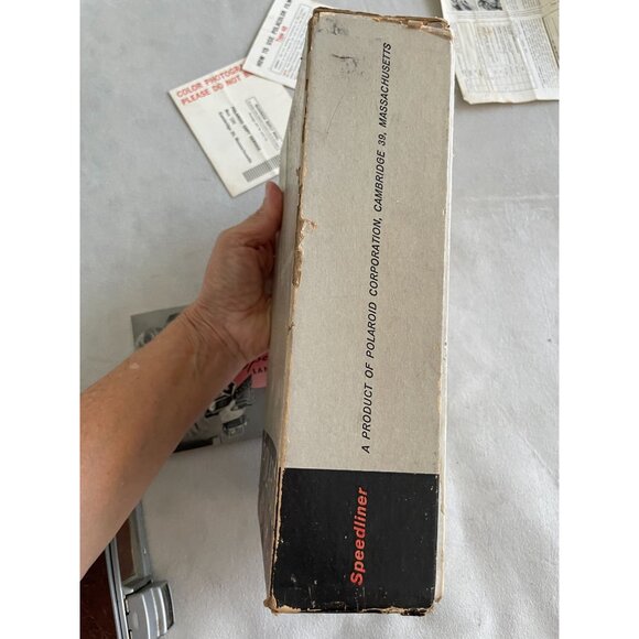 Polaroid Land Camera Model 95B With Original Box & Manuals Vintage Folding Insta - Picture 13 of 13